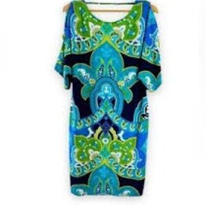 Clues Collection News York made in Vietnam multicolor dress